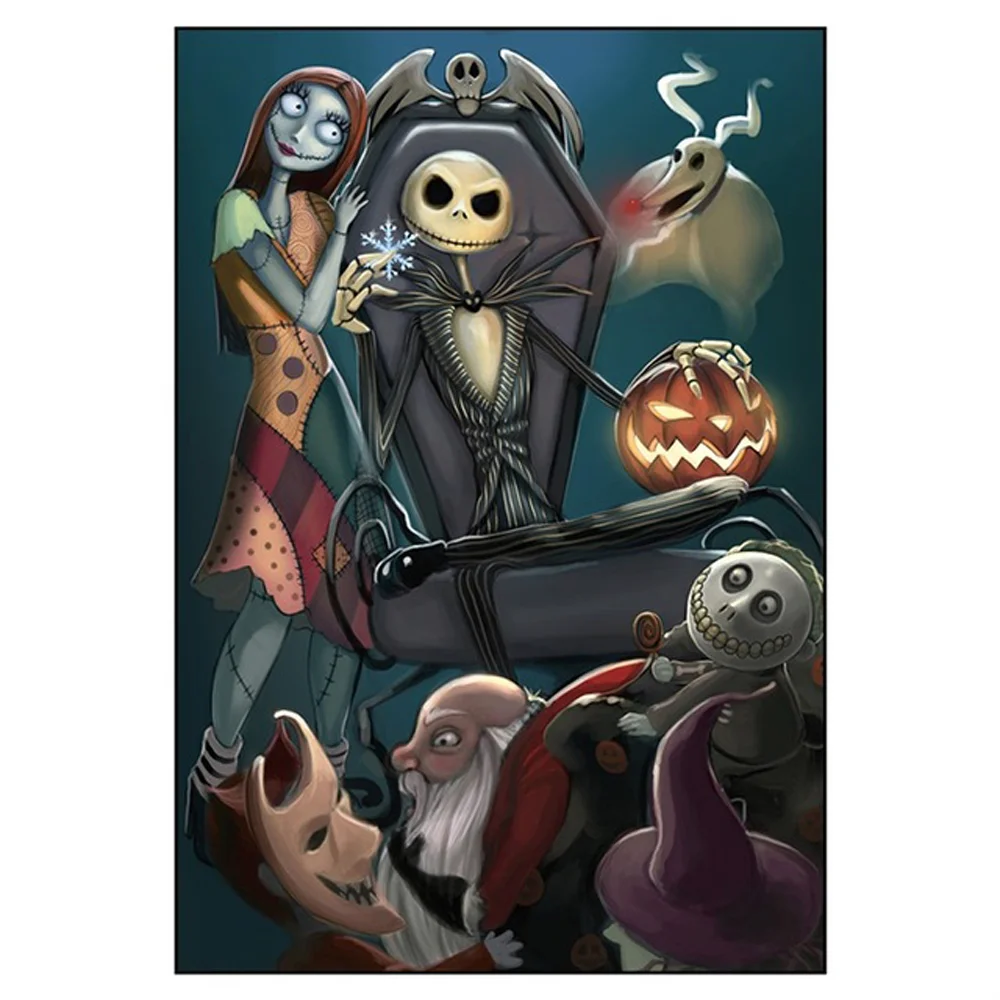 Diamond Painting - Full Round/Square Drill - Nightmare Before Christmas(30*40 - 50*60cm)