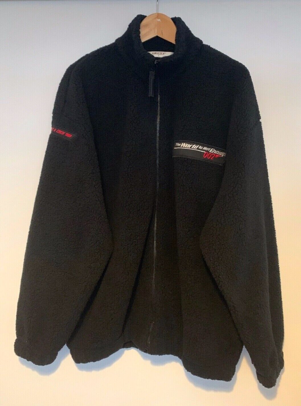 JAMES BOND 007 CAST & CREW ‘THE WORLD IS NOT ENOUGH’ F/Z FLEECE JACKET *NEW*