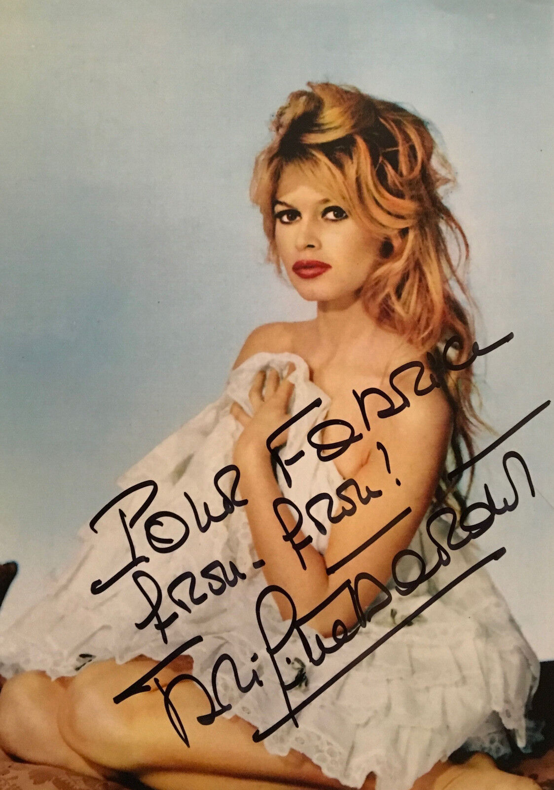 BRIGITTE BARDOT Signed Sexy Photo Poster paintinggraph - Film Star Actress / Model - preprint