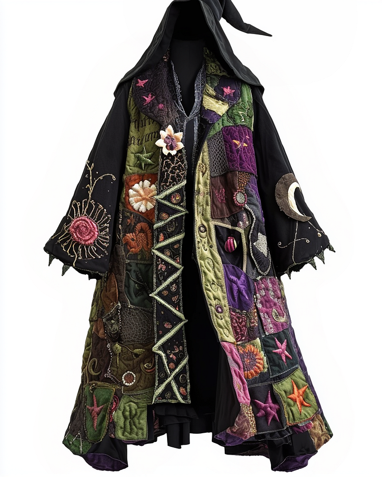 Halloween element long wizard cape 4ef3