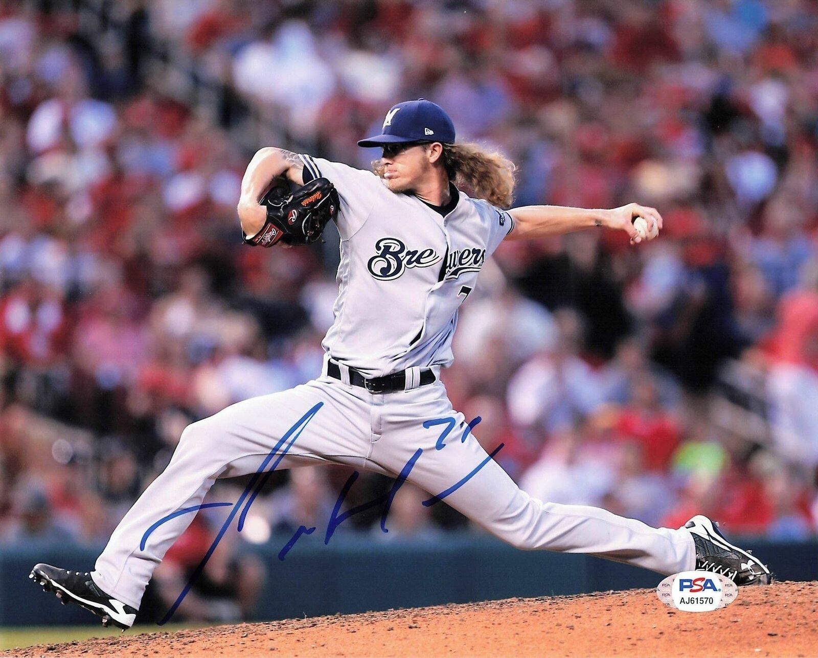 Josh Hader signed 8x10 Photo Poster painting PSA/DNA Milwaukee Brewers Autographed