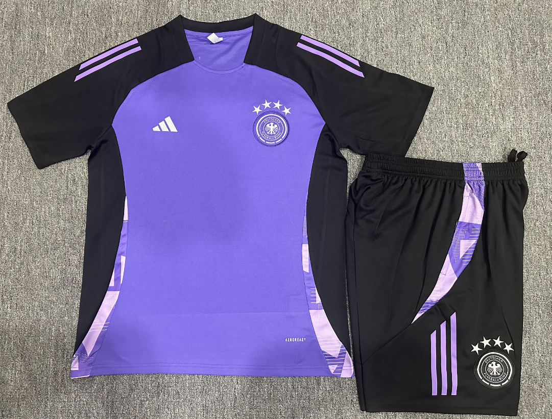2024 Germany Training Kit Purple Football T-Shirt Thai Quality
