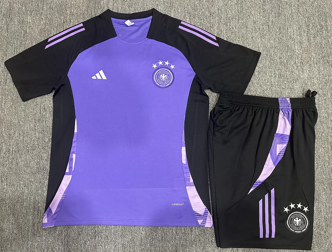 2024 Germany Training Kit Purple Football T-Shirt Thai Quality