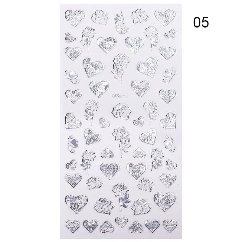 1 Sheet Nail Art 3D Nail Sticker Butterfly Colorful Nail Decals Fairy Tales Nail Transfer Decals Nail Decorations DIY Design