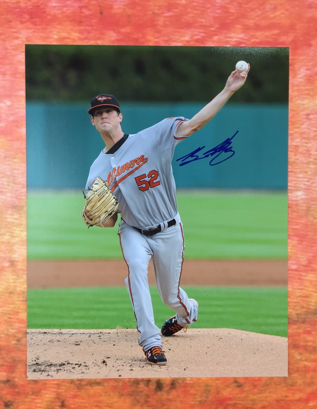 GFA Baltimore Orioles * BRIAN MATUSZ * Signed 11x14 Photo Poster painting COA