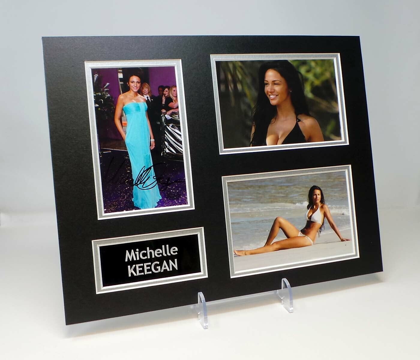 Michelle KEEGAN Signed Mounted Sexy Model Glamour Photo Poster painting Display 3 AFTAL RD COA