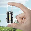 COB LED Keychain Flashlight Multifunctional Pocket Flashlight for Camping Hiking
