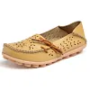 Women's Wide Width Leather Loafers Flat Shoes