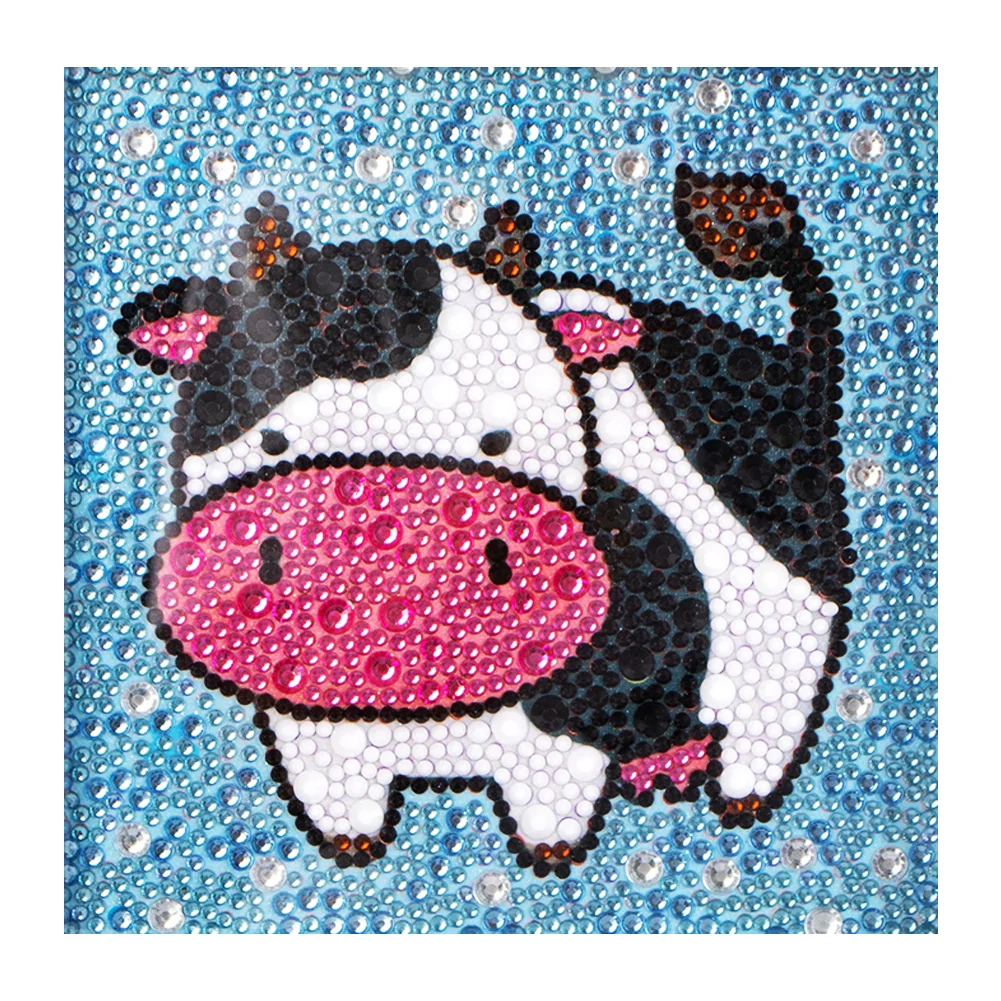 Diamond Painting - Full Crystal Rhinestone - Cows(18*18cm)【Without Frame】