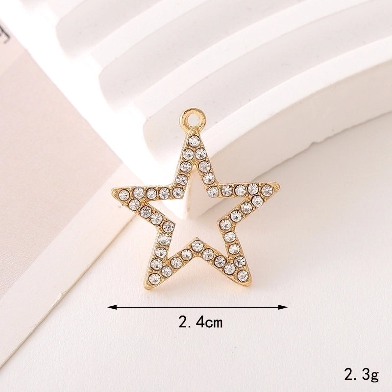 1 Piece 17*17mm 20*19mm 24*24mm Zinc Alloy Pearl Heart Shape Flower Bow Knot Pendant