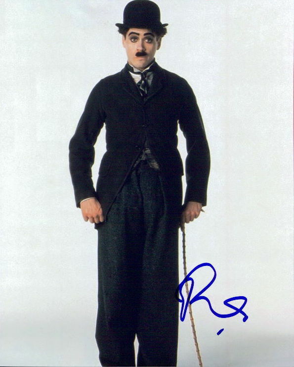Robert Downey Jr. (Chaplin) signed 8x10 Photo Poster painting in-person