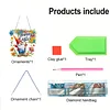 Diamond Painting Acrylic Single Side Drill Easter Goblin Pendant Charms Kits for Adults Home Window Decor