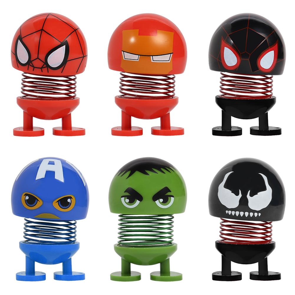 

Shaking Head Toys Car Ornaments Cartoon Avengers Bobble Heads Nod Dolls, 501 Original