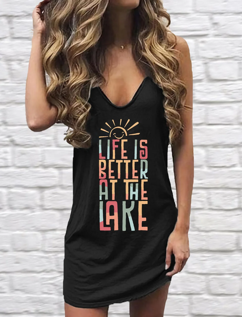Life Is Better At The Lake Mini Dress