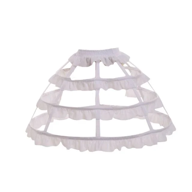 Lolita Hollow Lotus Leaf Lace Skirt Dress Lining SP16705