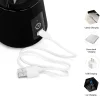 Portable Blender, Personal Mixer Fruit Ice Crushing Rechargeable with USB, Mini Blender for Smoothie, Fruit Juice, Milk Shakes, 13oz, Six 3D Blades for Great Mixing