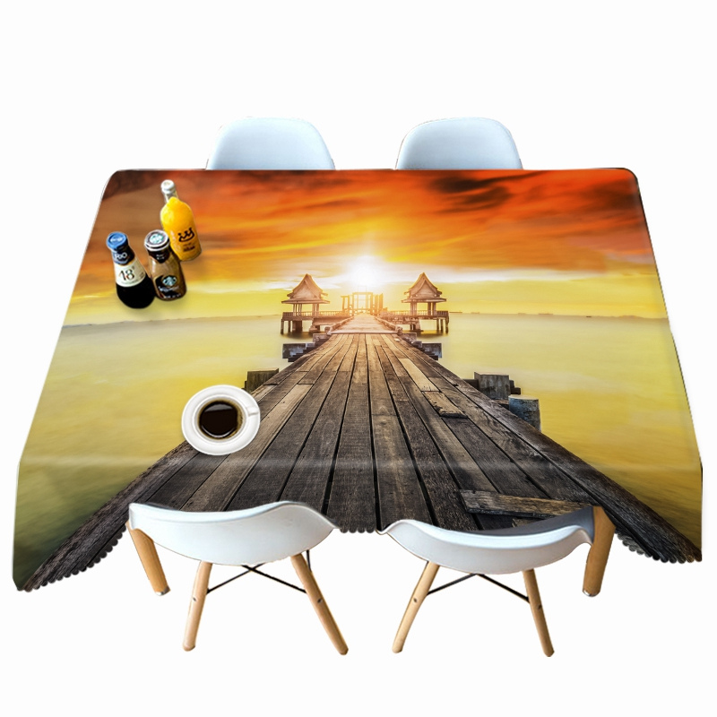

Bamboo Bridge - 3D Tablecloth, 140*210cm, 501 Original