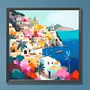 uk.everydayedeals Paint By Number - Oil Painting - Small Town (40*40cm)