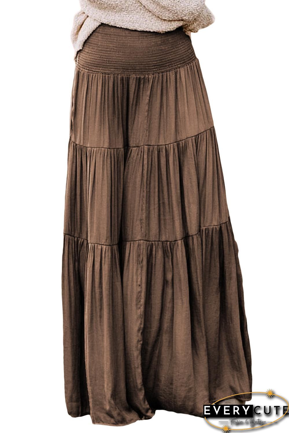 Hocus Pocus Smocked Tiered Maxi Skirt