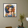 Diamond Painting -DIY Round Drill Partial AB Summer Girl(45x45 CM)