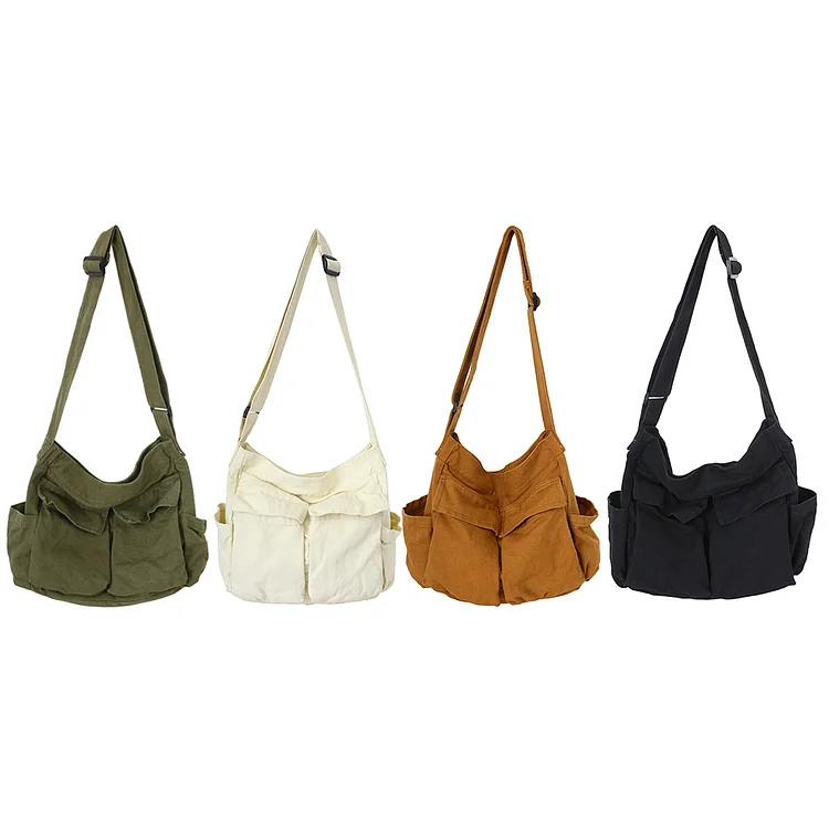 Solid Color Large Capacity Women's Crossbody Bag