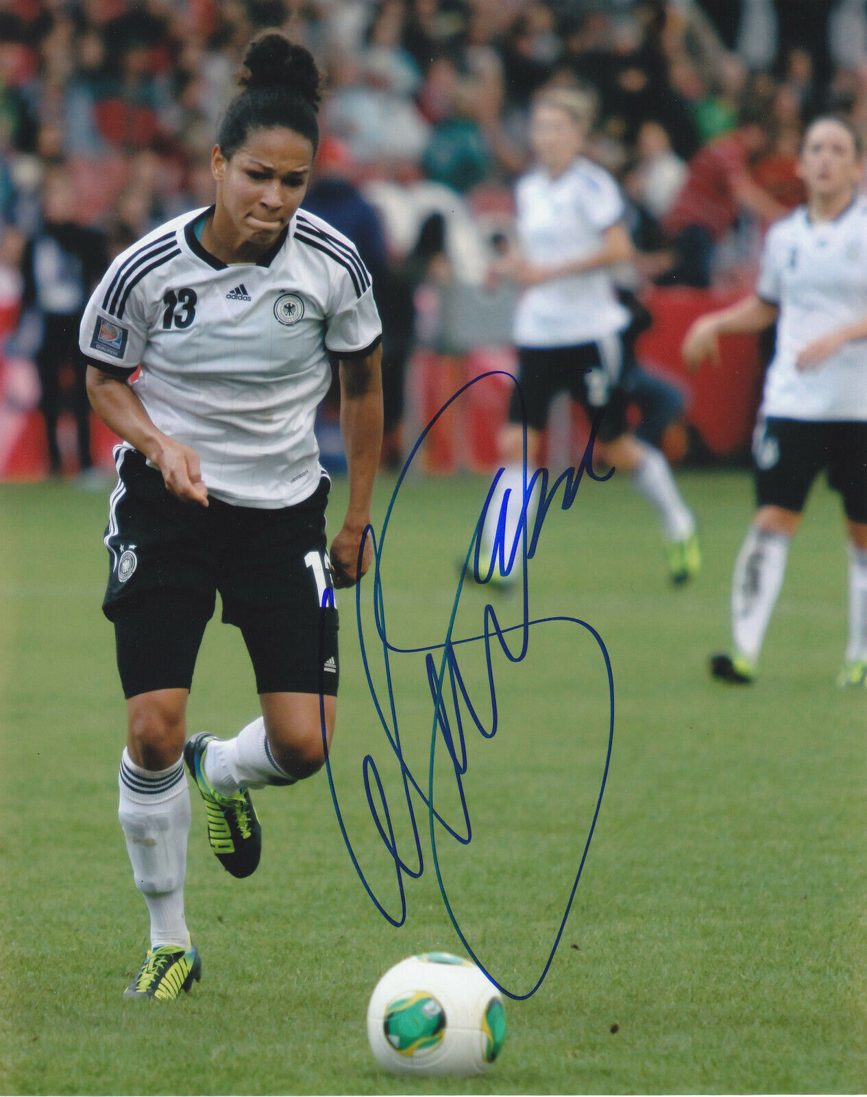 CELIA SASIC SIGNED AUTOGRAPHED FIFA SOCCER TEAM GERMANY 8X10 Photo Poster painting PROOF