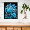 Blue Rose - 11CT Stamped Cross Stitch 40*50cm