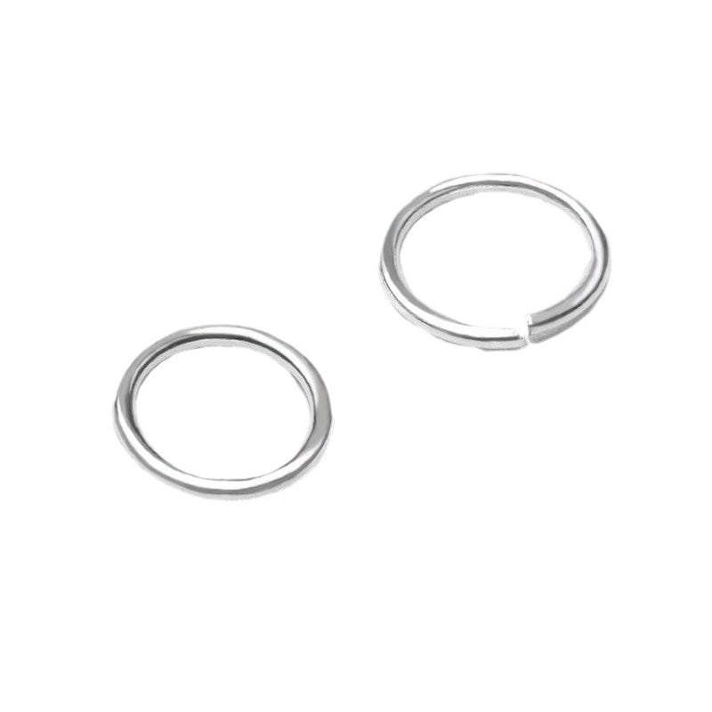 20 Pieces 925 Sterling Silver Circle Solid Color Jump Ring Jewelry Accessories