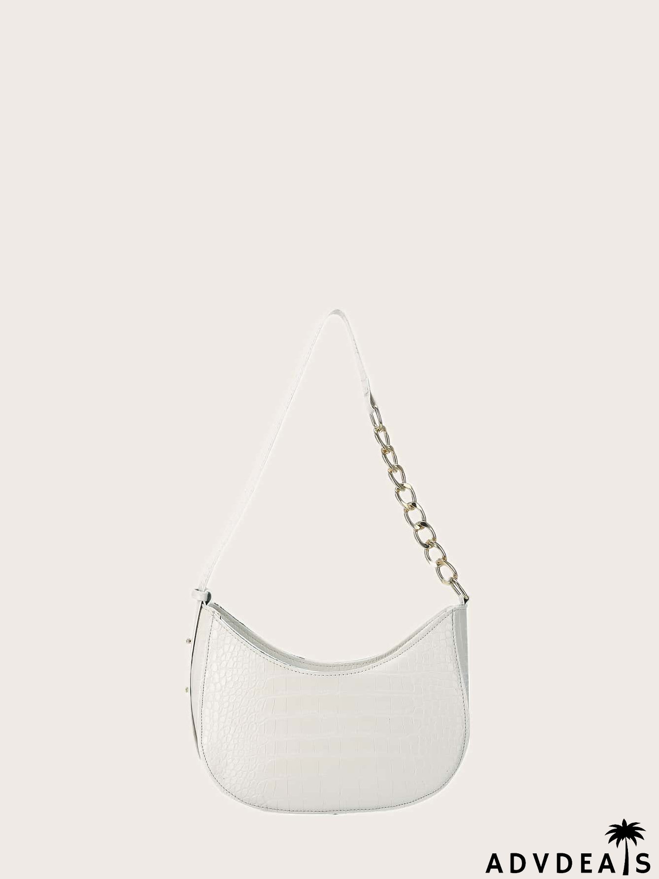 Croc Embossed Hobo Bag