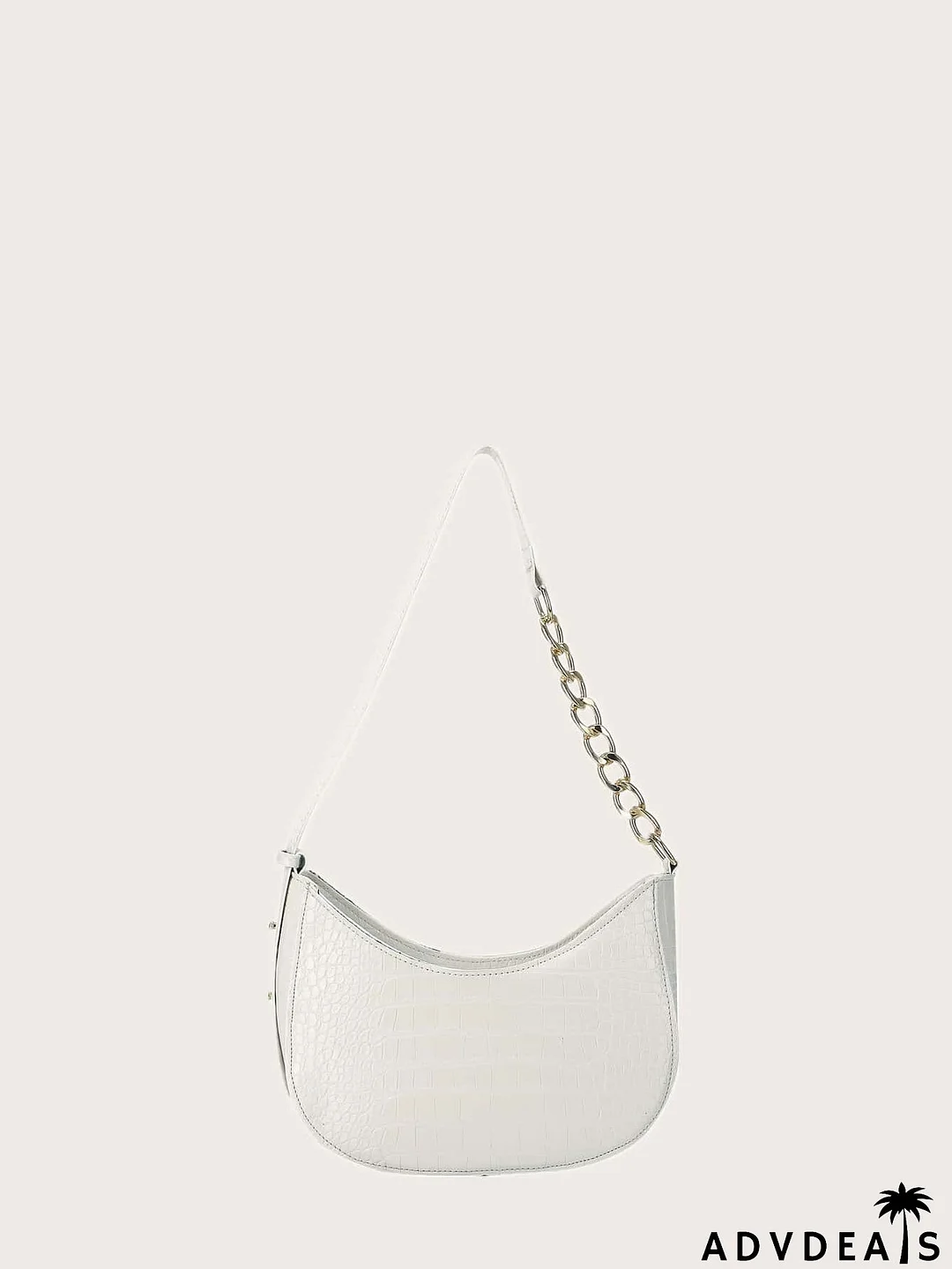 Croc Embossed Hobo Bag
