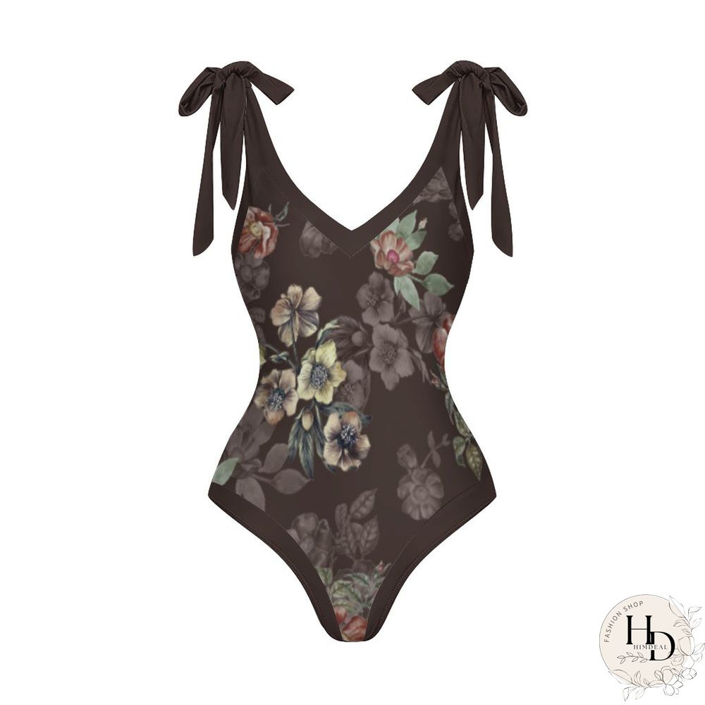 Casual Printed One-Piece Swimsuit And Cover Up