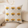 French Style Tulip Floral Embroidery Home Living Creative Cushion Pillow Cover