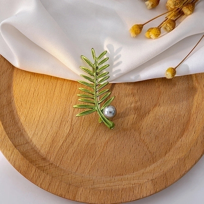 Vintage Style Pastoral Pin Leaf Alloy Plating Women’s Brooches