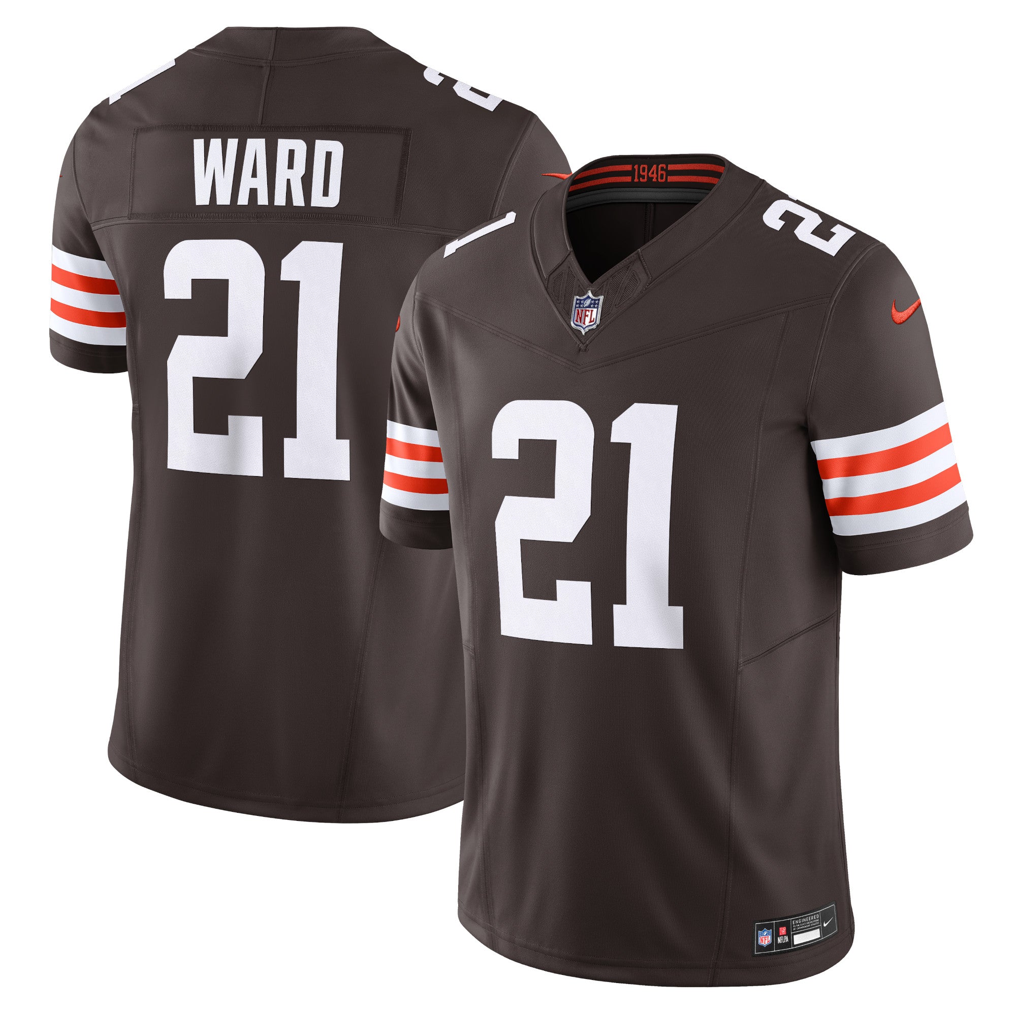 Denzel Ward Cleveland Browns Nike Vapor F.U.S.E. Limited Jersey - Brown mysite