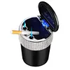 Car Ashtray with Lid Auto Ashtray Double Hole Flip Ashtray for Car Travel Agency