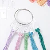 (US Local)30Pcs Acrylic Cross Stitch Threading Board 4x4cm Needlework Thread Sorter