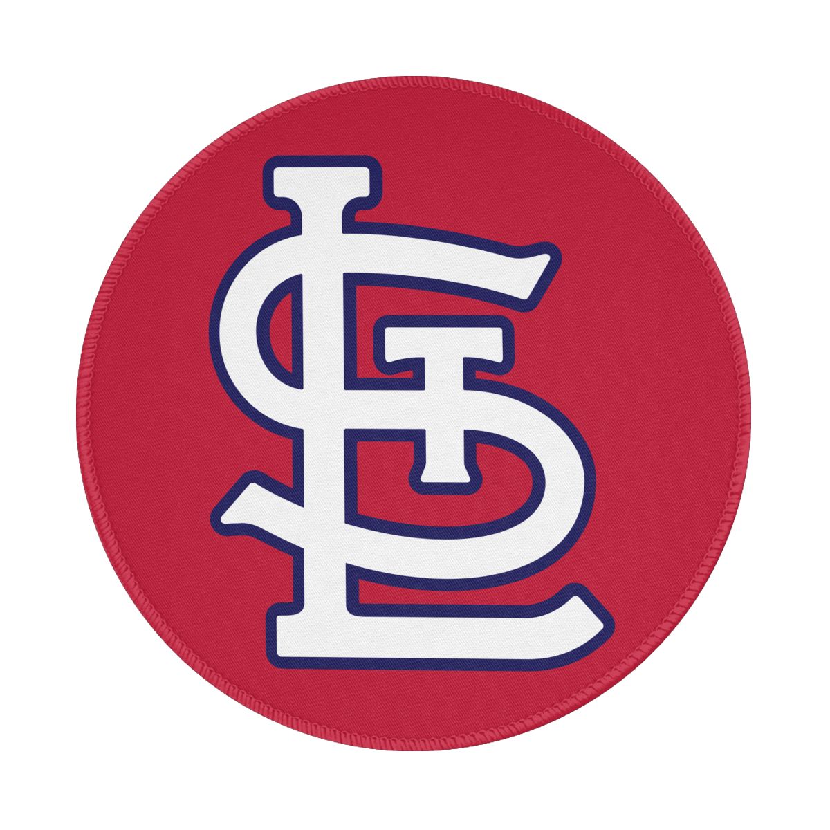 St. Louis Cardinals Insignia Logo Round Non-Slip Thick Rubber Modern Gaming Mousepad