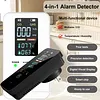4-in-1 Portable Carbon Monoxide Alarm with Digital Display Plug-in Carbon Monoxide Detector Temperature and Humidity Monitor for Travel Home Hotel Camping RV