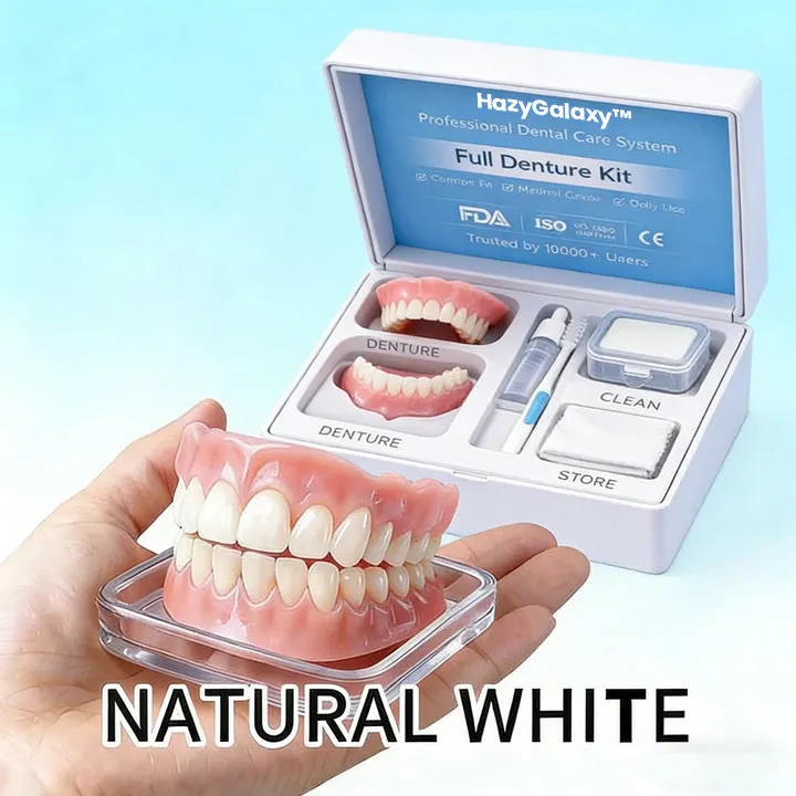 💥 ENDS TODAY 80% OFF🔥 HazyGalaxy&trade; Custom-Fit Dentures 🦷Smile with Confidence