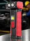 Rotating Work Light Rechargeable Flashlight Camping Torch for Work and Outdoor