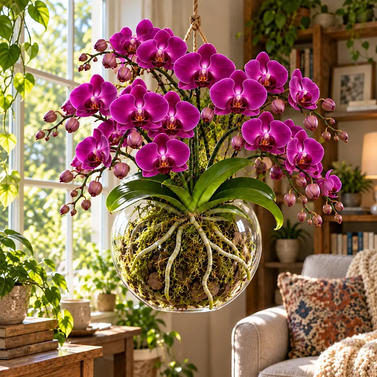 Six orchid display and growing styles