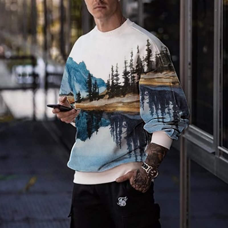 mountain treetop sweatshirt