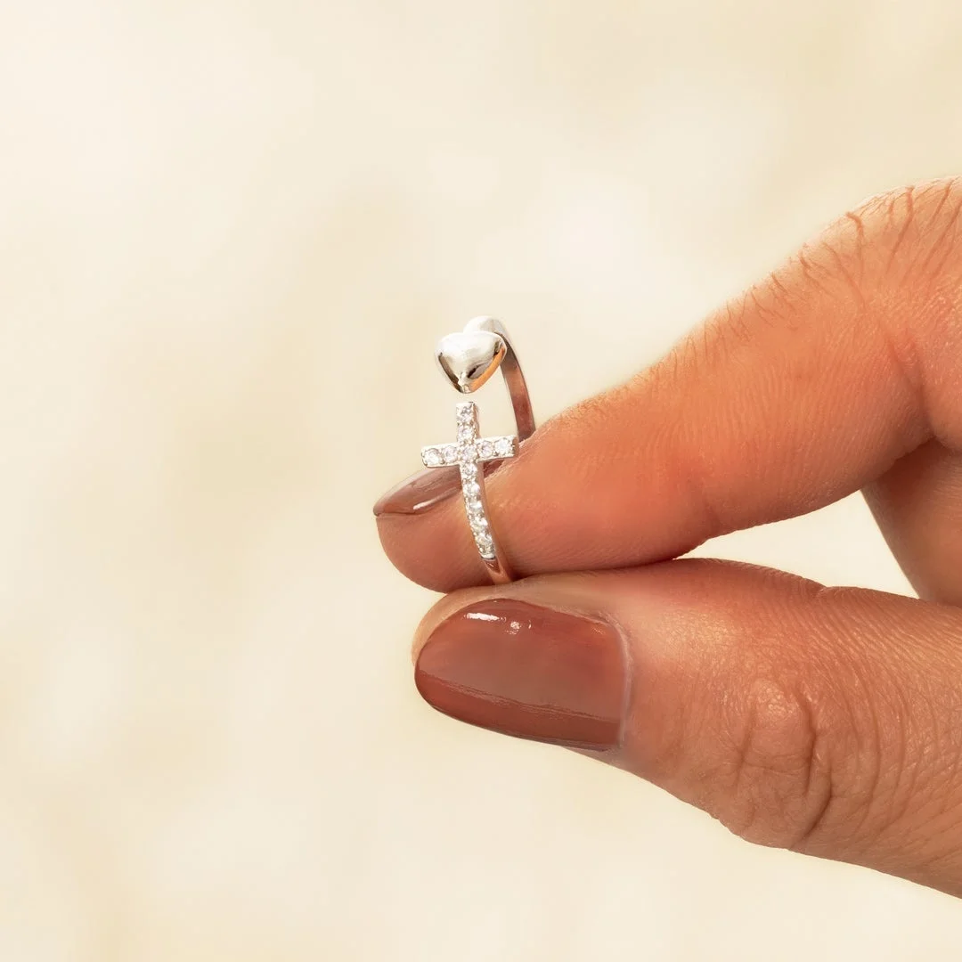 Pray On It By Mom Cross Ring
