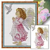 Angel Of Peace-14CT Stamped Cross Stitch 23*31cm/9.06*12.2in