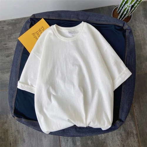Aonga  Men's Short Sleeve T-shirts O-Neck Tee Shirt Men Casual Comfortable Cotton T Shirts Man