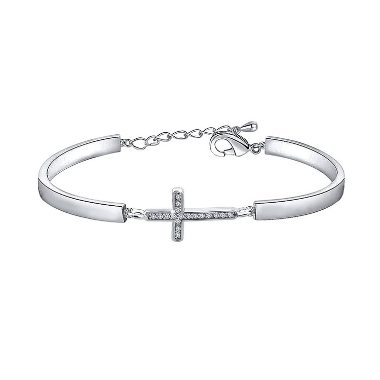 Be Grateful To God, Every Year You Live Cross Bracelet