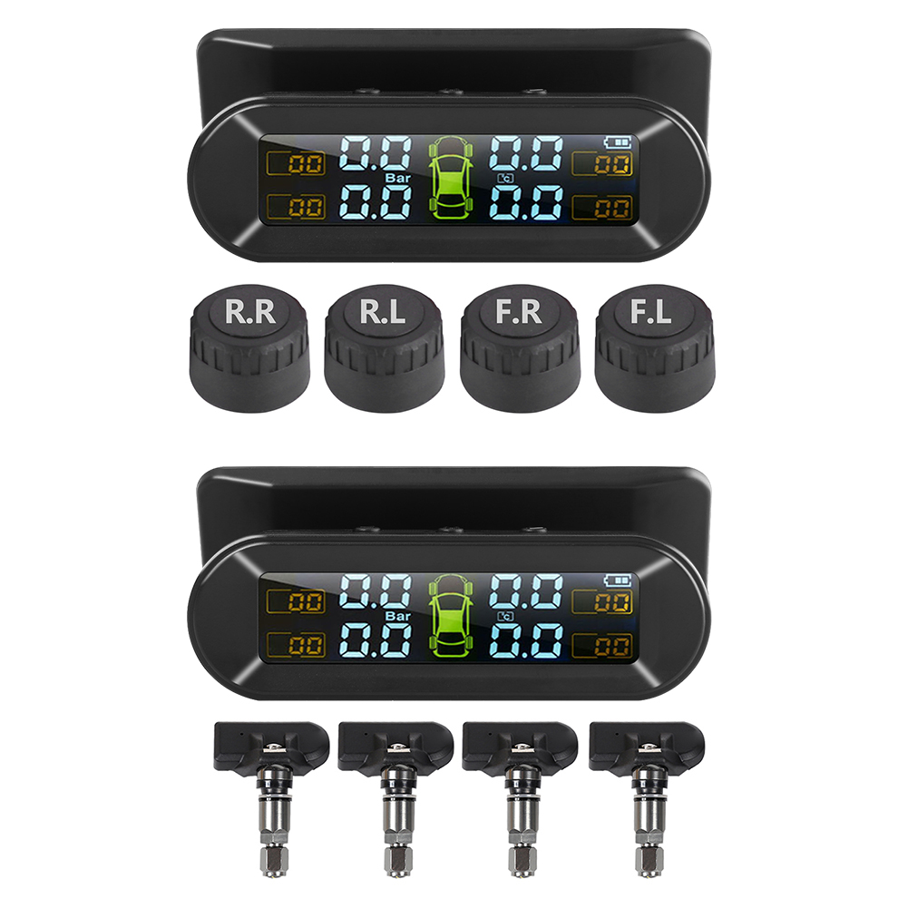 

T05 Solar + USB Charging Car TPMS LCD Auto Tire Pressure Monitoring System, External location, 501 Original