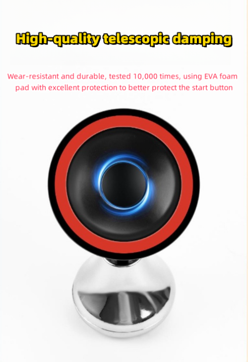 Metal One-touch Start Rocker Ball Car Button Key Protection Cover