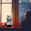 DIY Diamond Painting 7 Color Night Light Lamp Home Decoration Ornament Gift Kit(Snowman)