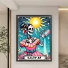 Skullgirl-11CT Stamped Cross Stitch 50*65cm/19.69*25.59in (Big Size)